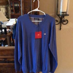 Southern Marsh Vneck sterling sweater